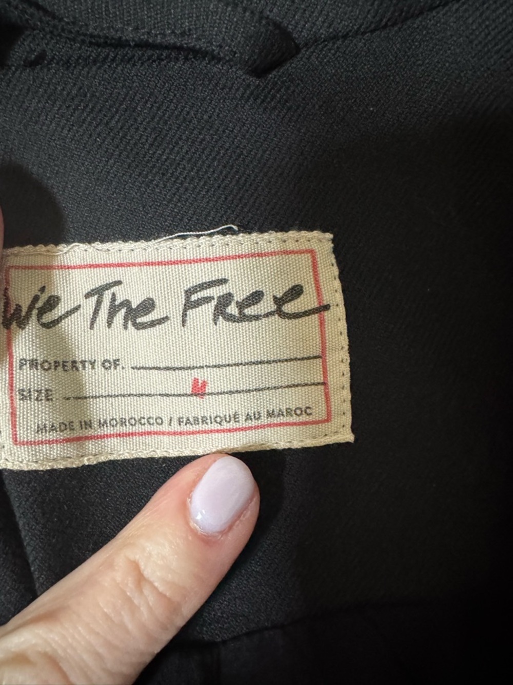 We The Free Cropped Black Blazer Jacket - Picture 7 of 10